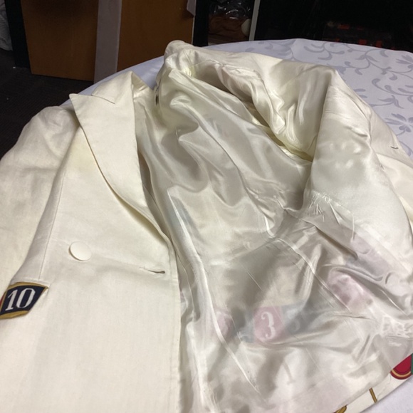 CLAUDE BERT.  PARIS - SUIT. GAMBELING THEME. AMAZING OOAK - Picture 9 of 13